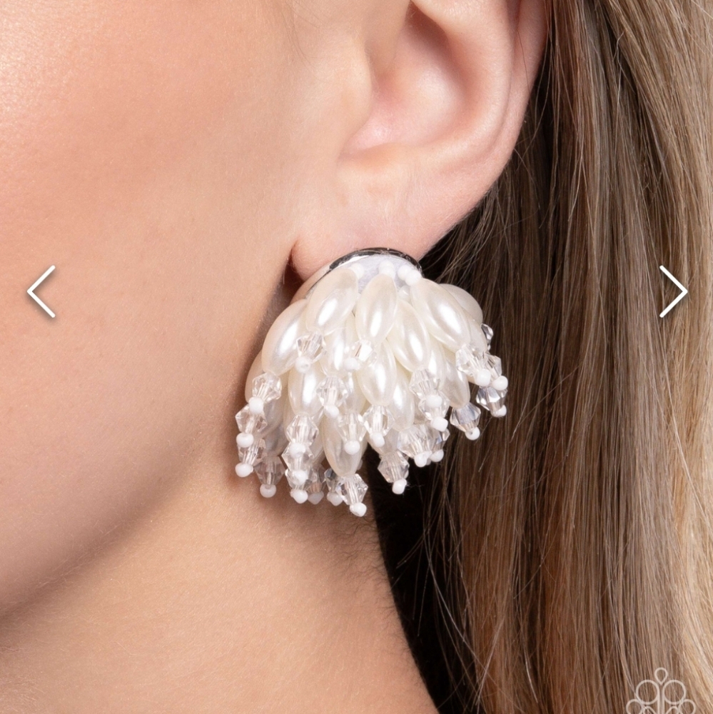 Sunset Shower Earrings White Earrings
